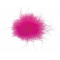 Hot Pink 2" Self Stick Feather Boa Bow
